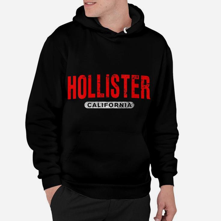 Womens HOLLISTER CA CALIFORNIA Funny USA City Roots Vintage Gift Hoodie