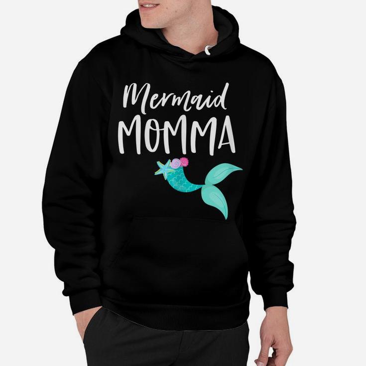 Womens Mom Birthday Party Outfit Dad Mama Girl Mermaid Momma Shirt Hoodie