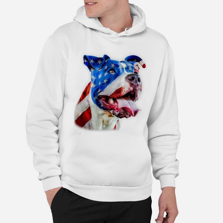 American Pit Bull Terrier USA Flag Patriotic Dog Gift Hoodie