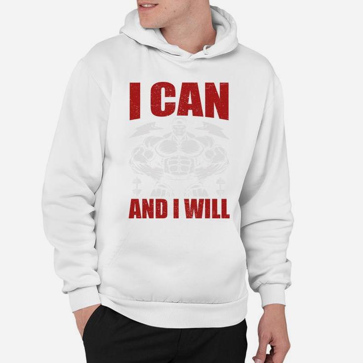 Back To The Gym I Can And I Will I Am Fitness Hoodie