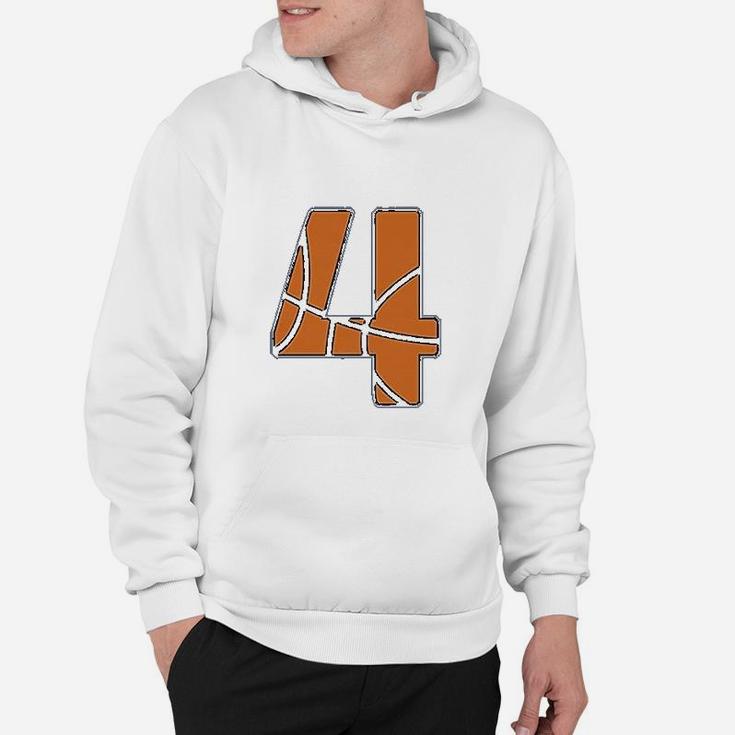 Basketball 4th Birthday Gift For Four Year Old Hoodie