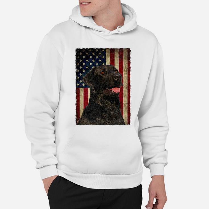 Black Lab Tshirt Gift USA Flag Lab Owner Hunting Dog Shirt Hoodie