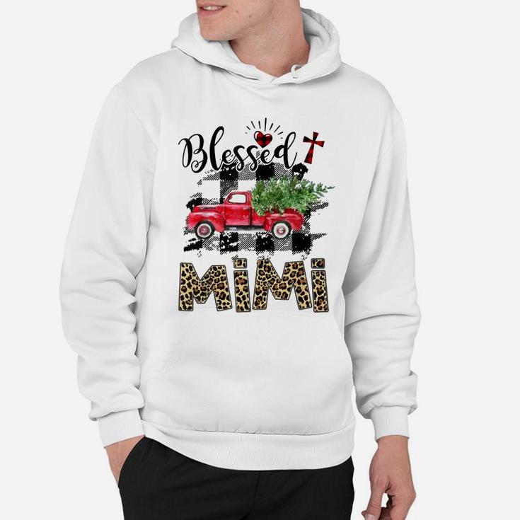 Blessed Mimi Christmas Red Truck Car Hoodie