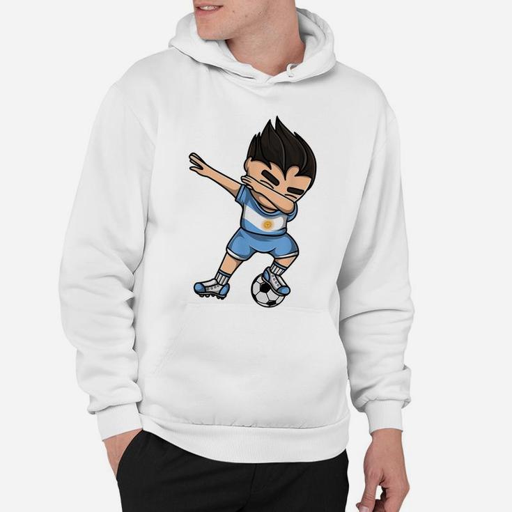 Dabbing Soccer Argentina Jersey - Argentinian Football Hoodie
