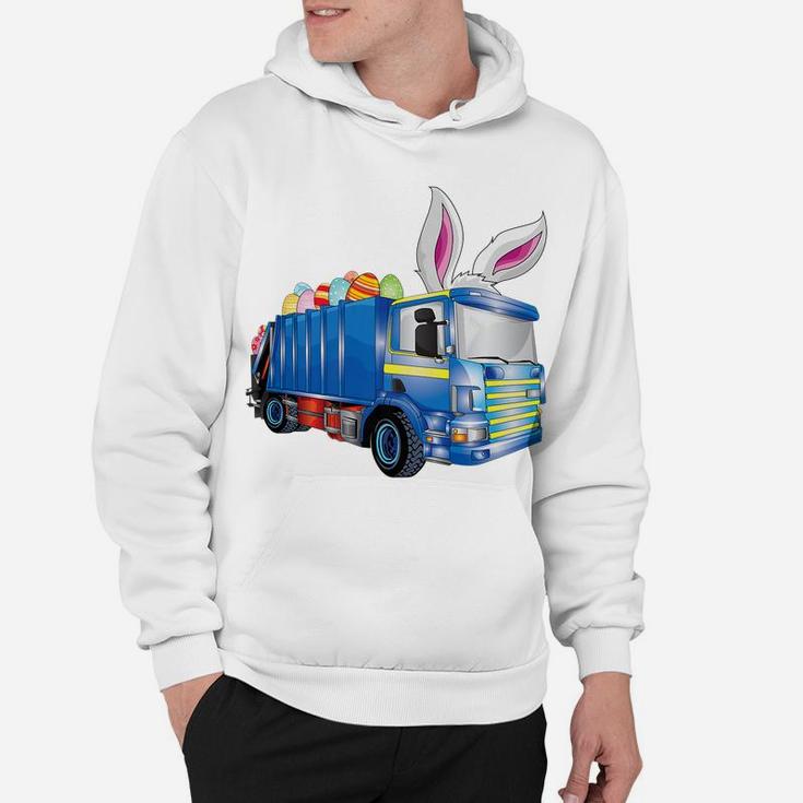 Easter Egg Garbage Truck Shirts Men Boys Easter Bunny Basket Hoodie