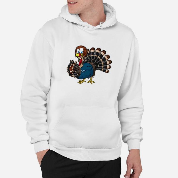 Football Turkey And Touchdowns Thanksgiving Hoodie