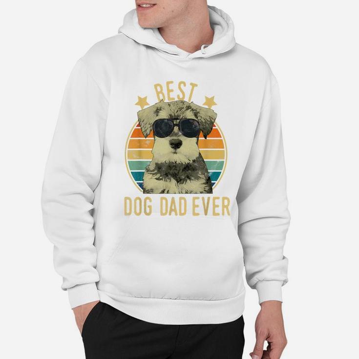 Mens Best Dog Dad Ever Miniature Schnauzer Father's Day Gift Hoodie