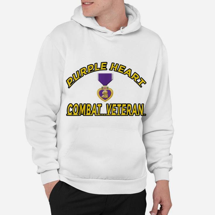 Purple Heart Combat Veteran T-Shirt Hoodie