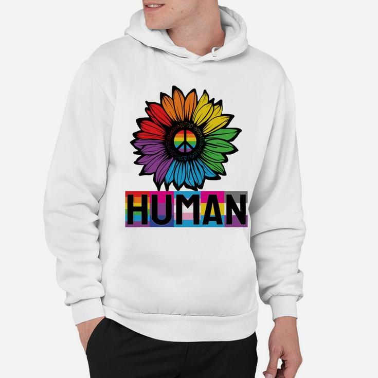 Sunflower Human Lgbt Flag Gay Pride Month Lgbtq Sweatshirt Hoodie