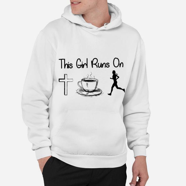 This Girl Runs On Jesus - Coffee And Running Hoodie