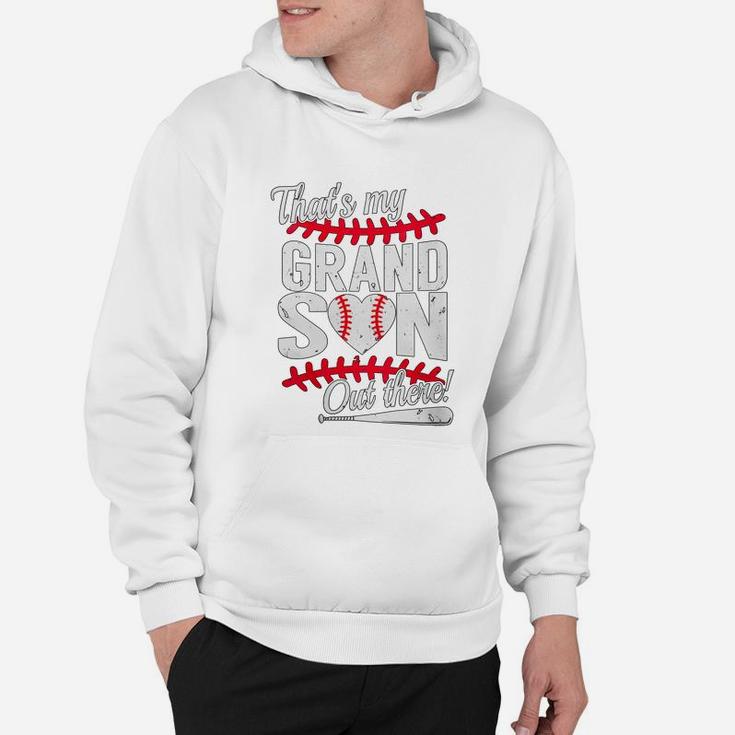 Womens Thats My Grandson Out There Baseball Hoodie