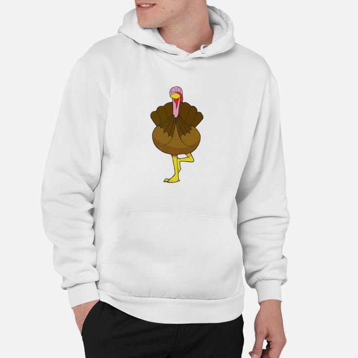 Yoga Turkey Funny Thanksgiving Day Graphic Hoodie