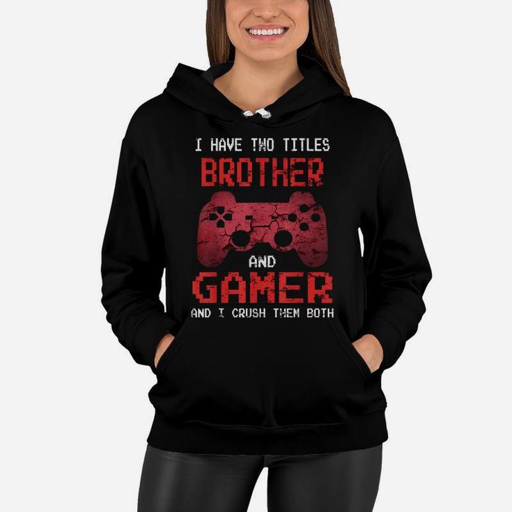 Funny Gamer Vintage Video Games Gift For Boys Brother Son Women Hoodie
