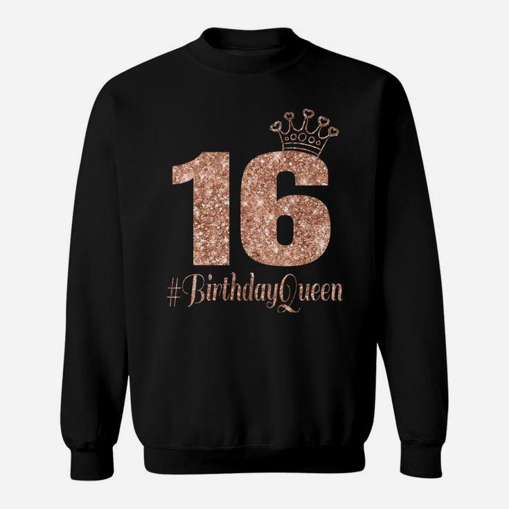 16Th Birthday Gift Teen Sweet Sixteen 16 Rose Colored Sweatshirt Sweatshirt