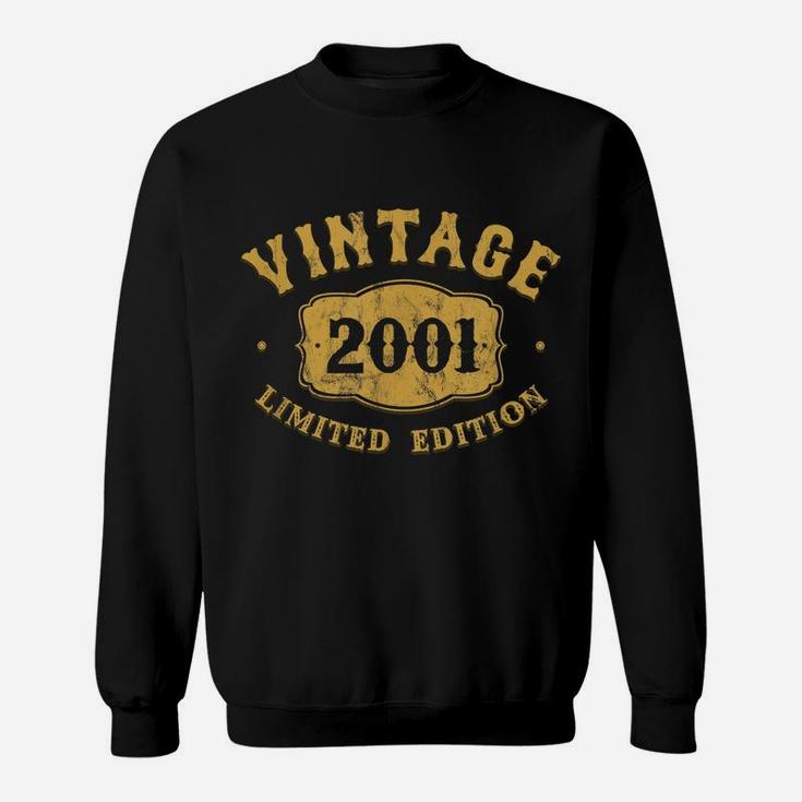 19 Years Old 19Th B-Day Birthday Vintage Gift 2001 E7 Sweatshirt