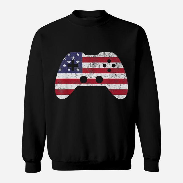 4Th Of July T Shirt Gift Video Game Gamer Kids Boys Men USA Sweatshirt