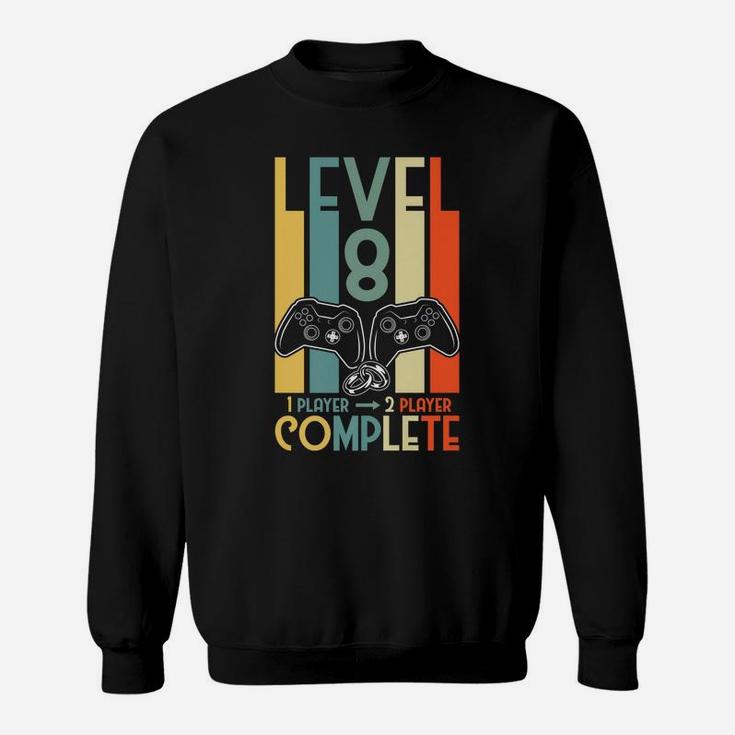 8Th Anniversary Gifts For Him Her Level 8 Complete Wedding Sweatshirt