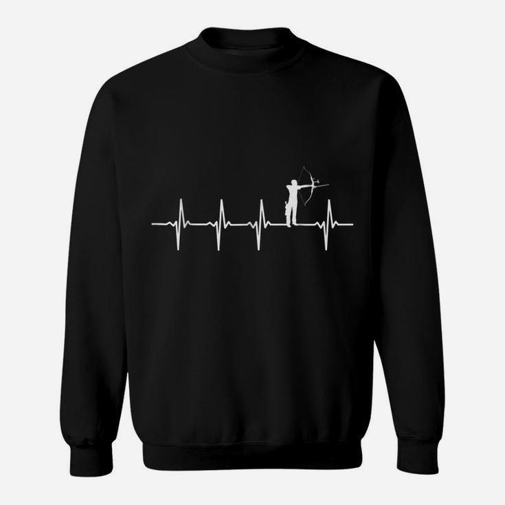 Archery Heartbeat  For Archers & Bow Hunting Lovers Sweatshirt