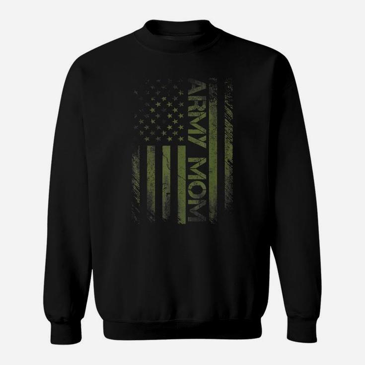 Army Mom American Flag Pride Military Mother's Day Sweatshirt