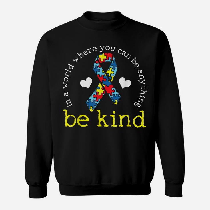 Autism Awareness Tshirt Kindness Puzzle Ribbon Heart Sweatshirt