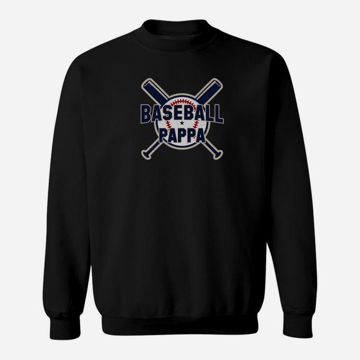 Baseball Pappa Fathers Day Gifts For Softball Grandpa Men Premium Sweatshirt