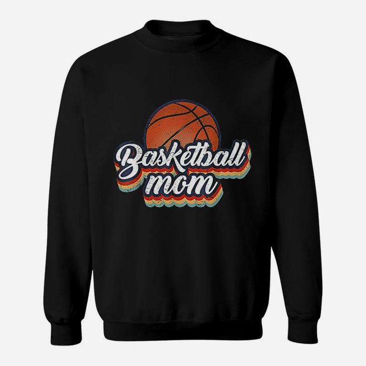 Basketball Mom Vintage 90s Style Basketball Mother Gift Sweatshirt