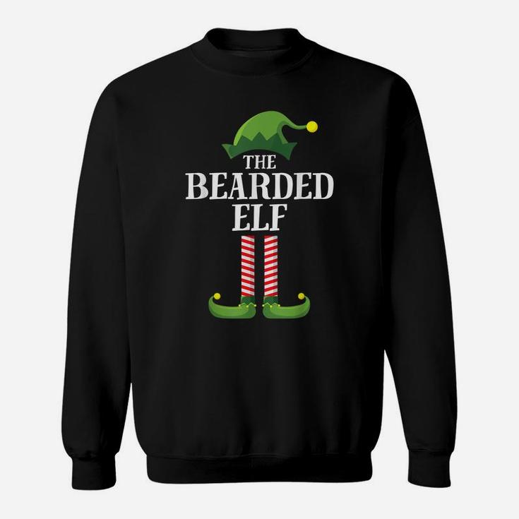 Bearded Elf Matching Family Group Christmas Party Pajama Sweatshirt