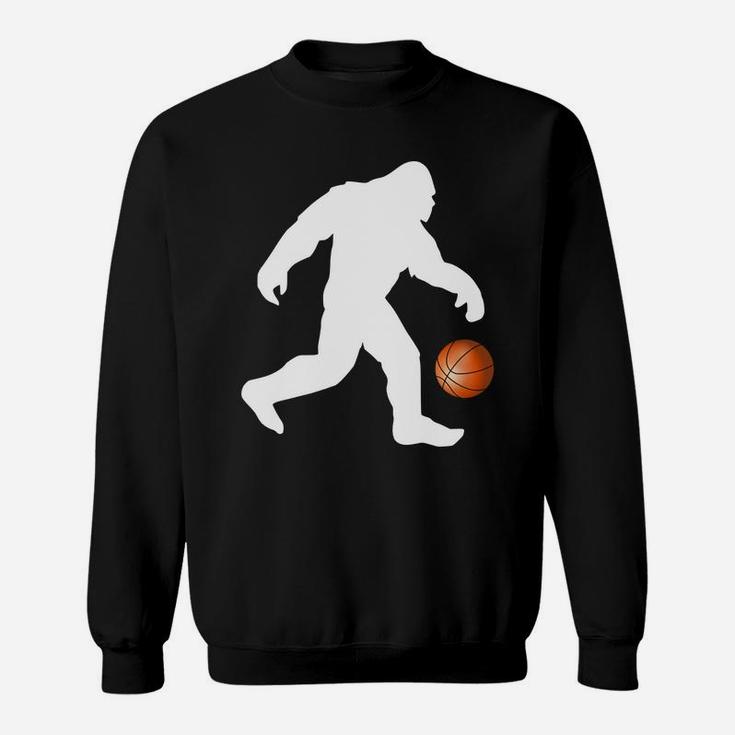 Bigfoot Playing Basketball Shirt, Funny Novelty Tee Sweatshirt