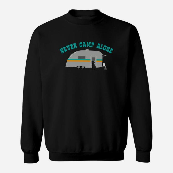 Black Labrador Retriever Shirt Dog Rv Funny Camping Sweatshirt
