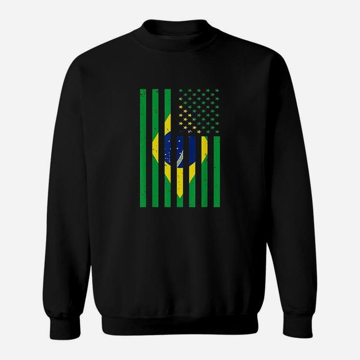 Brazil Brasil Soccer Usa America Flag Jersey Sweatshirt