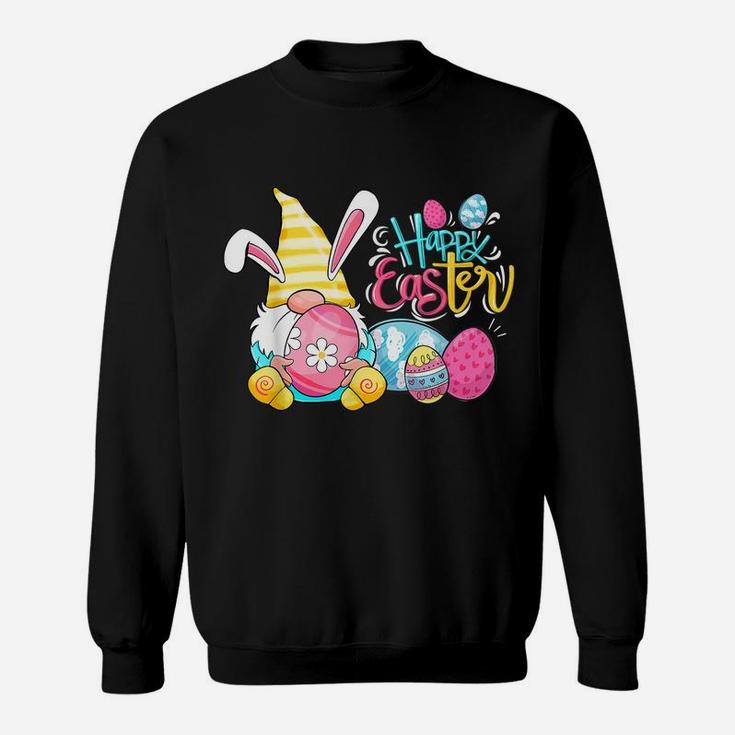 Bunny Gnome Rabbit Eggs Hunting Happy Easter Day Funny Gifts Sweatshirt