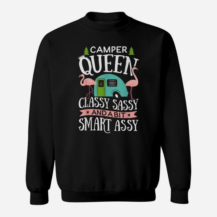 Camper Queen Classy Sassy Smart Assy T Shirt Camping RV Gift Sweatshirt