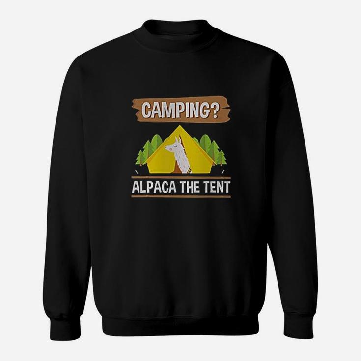 Camping Alpaca The Tent Funny Camper Gifts Sweatshirt