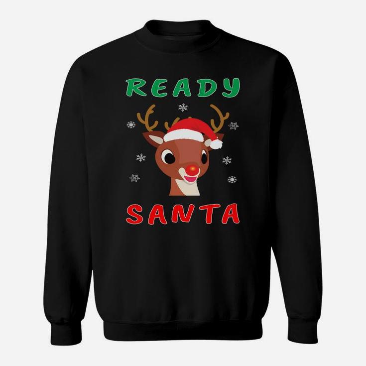 Christmas Rudolph Red Nose Reindeer Kids Gift Sweatshirt Sweatshirt