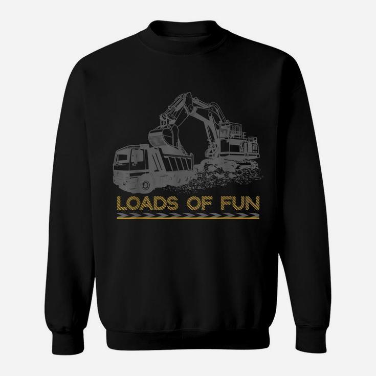 Construction Shirts Excavator & Dump Truck Sweatshirt