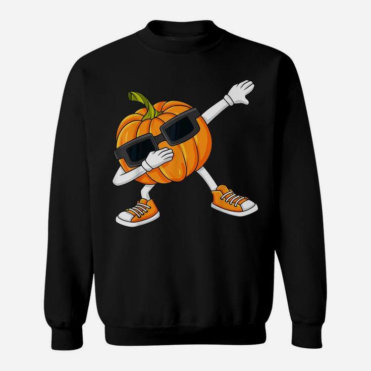 Dabbing Pumpkin Thanksgiving Day Boys Girls Kids Gift Sweatshirt