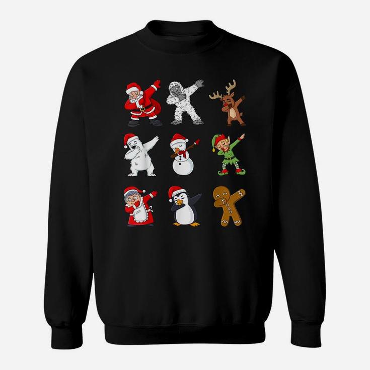 Dabbing Santa Claus And Friends Christmas Boys Girls Sweatshirt