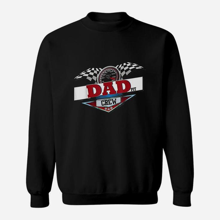 Dad Pit Crew For Car Racing Party Matching Costume Sweatshirt