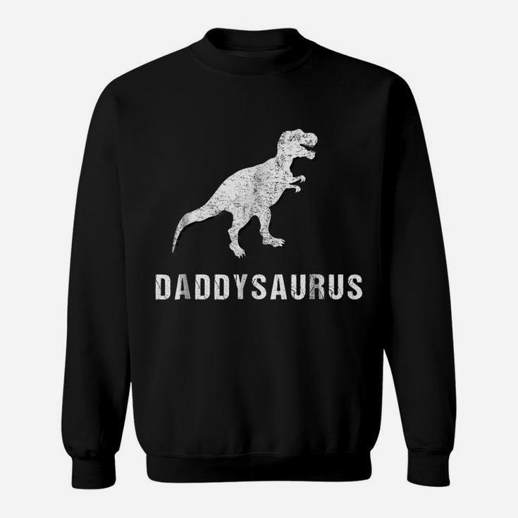 Daddysaurus Shirt Funny Dinosaur First Time Dad Gift Kids Sweatshirt