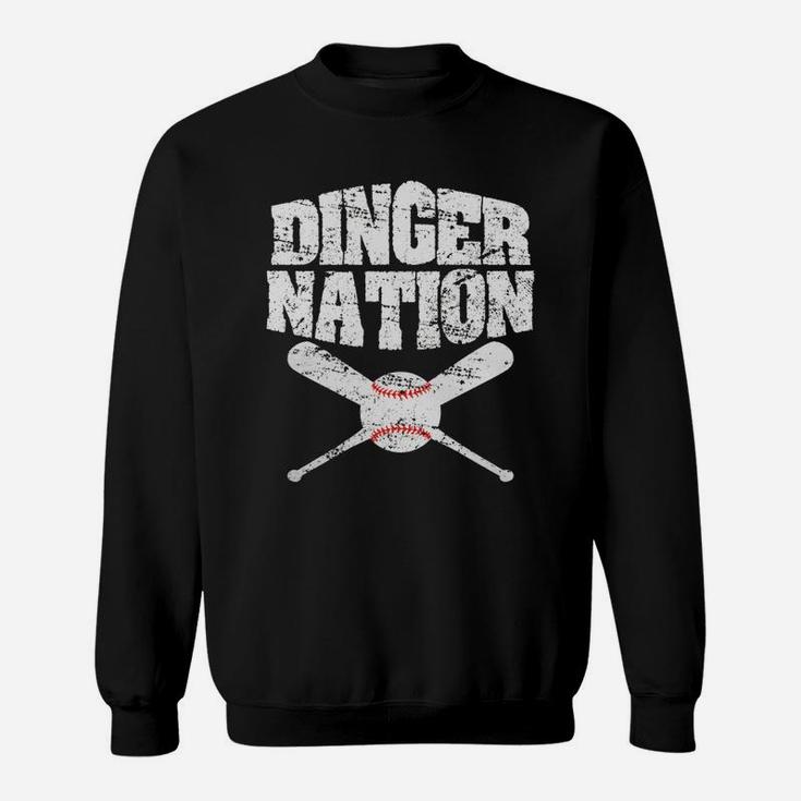 Dinger Nation Baseball T Shirt Black Youth B073w43g1z 1 Sweatshirt