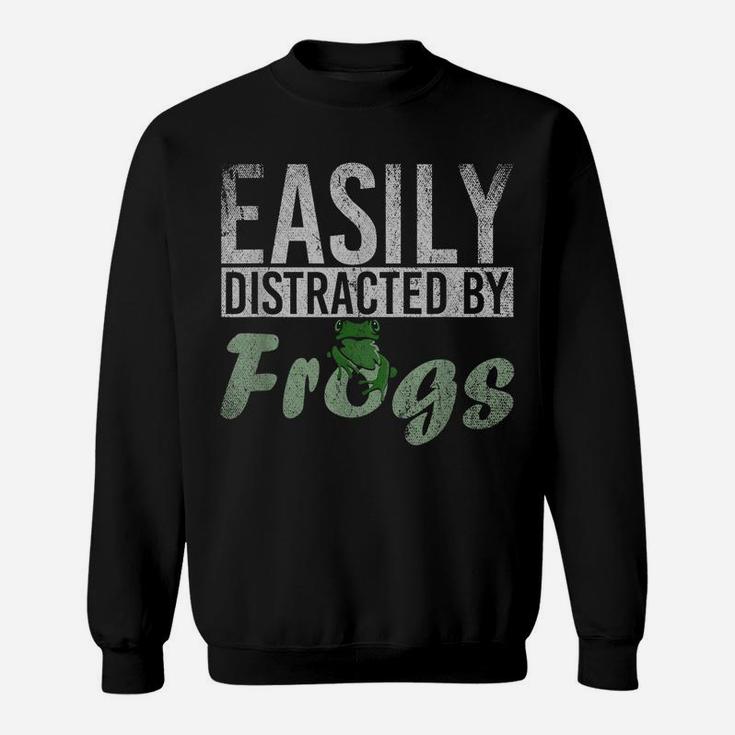 Easily Distracted By Frog Sweatshirt