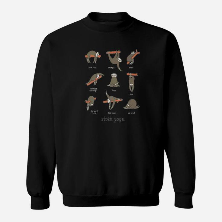 Eecute Sloth Sloth Yoga Definitive For Men Women Sweatshirt