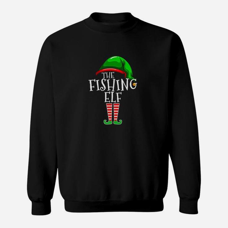 Fishing Elf Family Matching Group Christmas Gift Sweatshirt