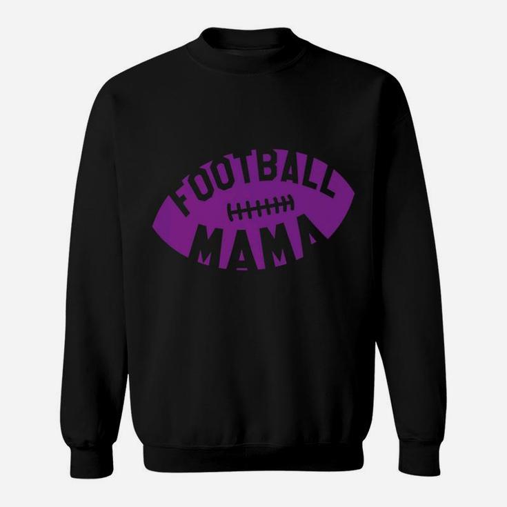 Football Mama Purple Helmet Retro Mom Gift Sweatshirt
