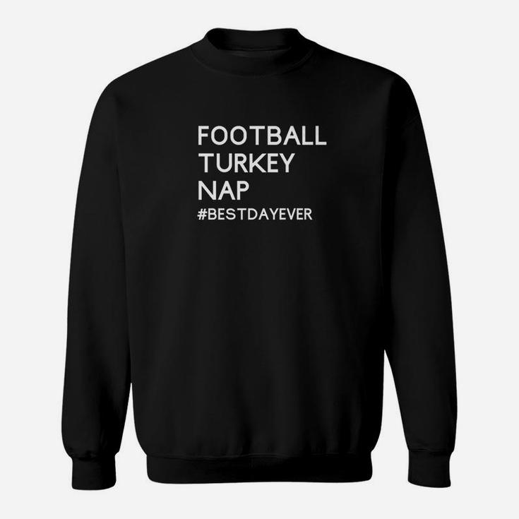 Football Turkey Nap Funny Thanksgiving Premium Sweatshirt