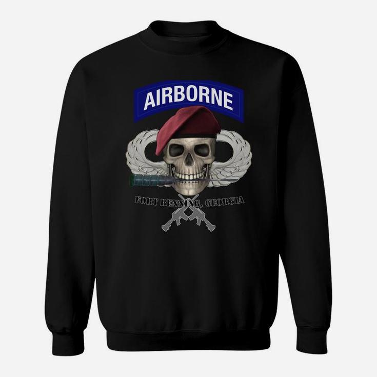 Fort Benning Army Base-Airborne Training-Columbus GA Design Sweatshirt