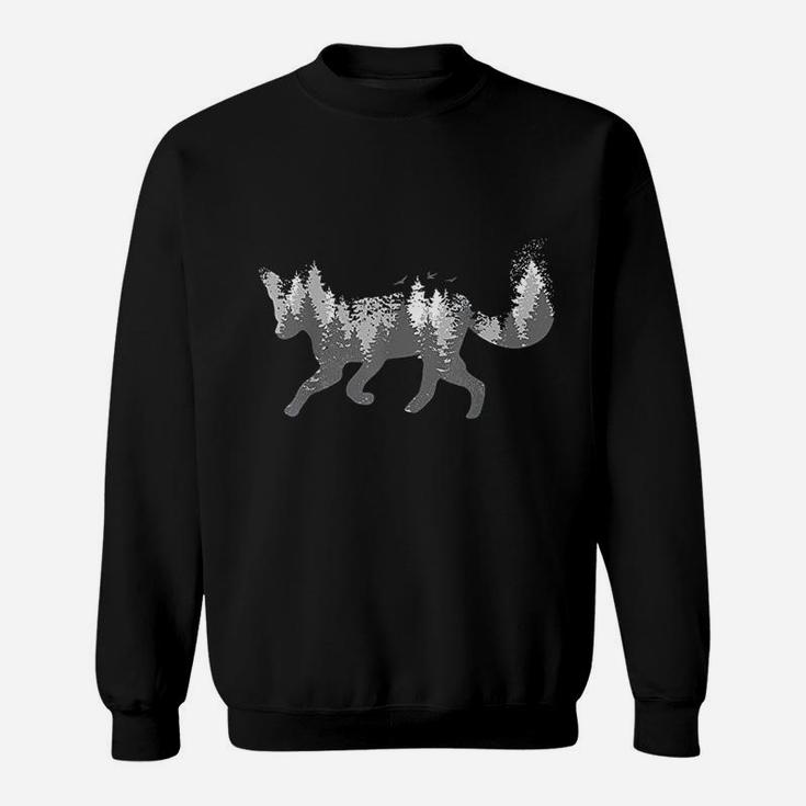 Fox Forest Nature Outdoor Hiking Camping Hunting Sweatshirt