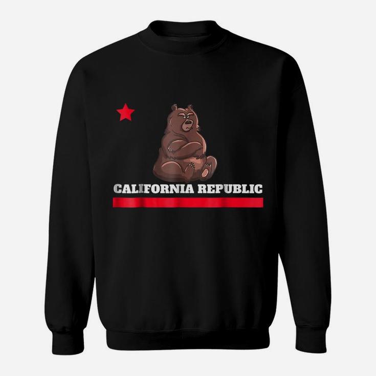 Funny California Republic State Flag Novelty Gift T Shirt Sweatshirt