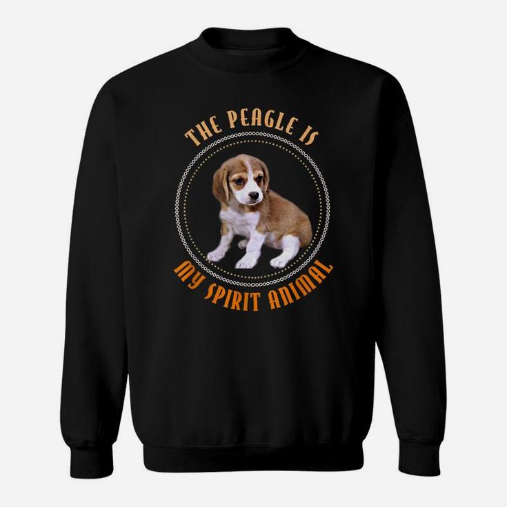 Funny Cute "Peagle Is My Spirit Animal" Picture Quote Tshirt Sweatshirt