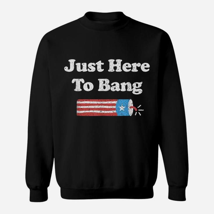 Funny Fourth Of July 4Th Of July I'm Just Here To Bang Sweatshirt